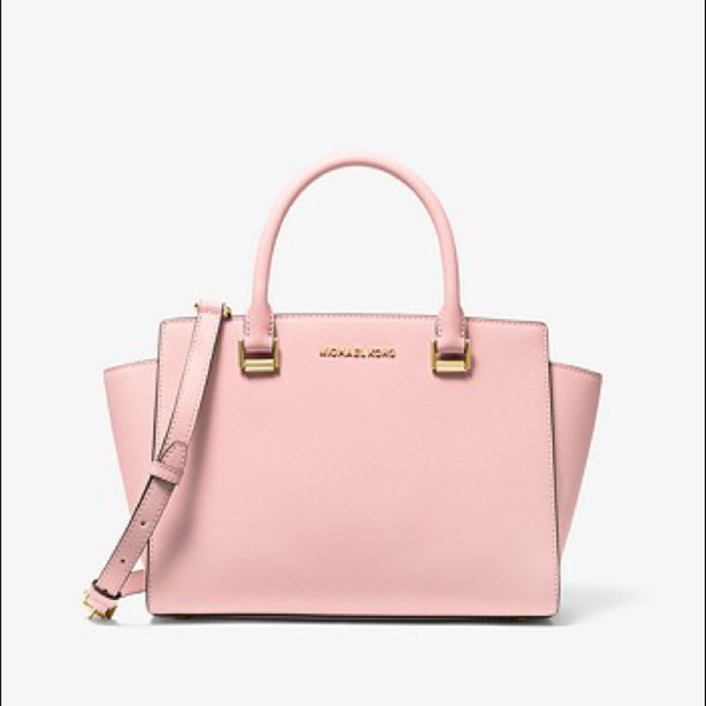 Selma Saffiano Leather Medium Satchel